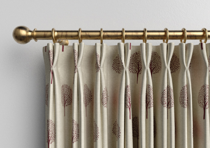 Emily Bond Yew Tree, Mulberry - Made to Measure Curtains - Image 10